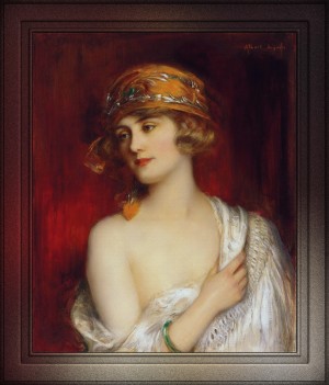 A Young Beauty by Albert Lynch Fine Art Old Masters Reproduction
